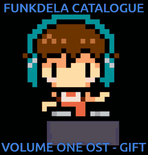 funkdela catalogue volume one ost gift with a pixelated character