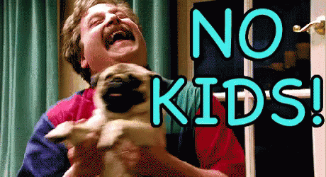 No Kids GIF - No Kids Pug Dog GIFs
