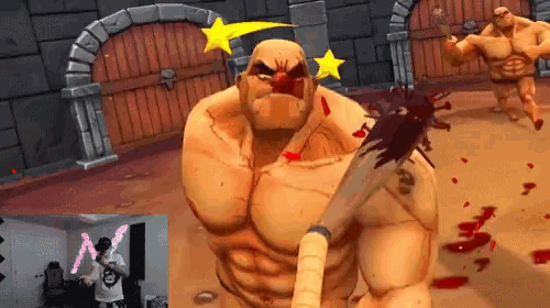 Smacking Bloody GIF - Smacking Bloody Video Game GIFs
