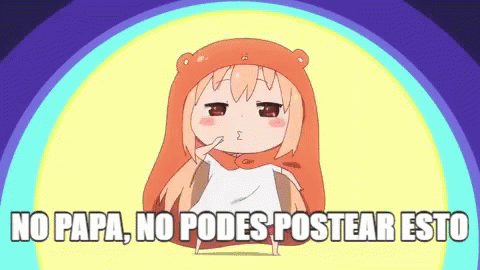 No Papa No Podes Postear Esto Cute GIF - No Papa No Podes Postear Esto Cute Anime GIFs