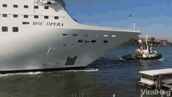 Close Call Cruise Ship GIF - Close Call Cruise Ship Near Crash GIFs