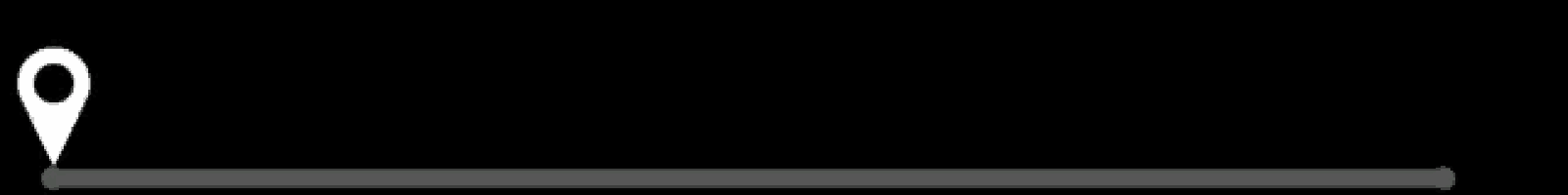 a black background with a green line and two white circles on it .