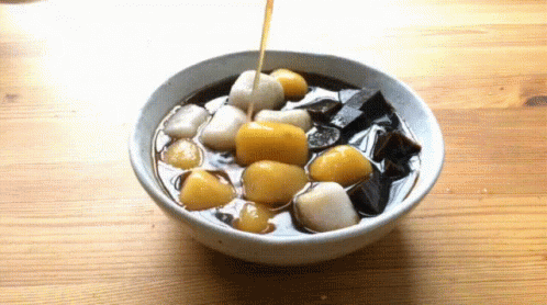 九份芋圓地瓜圓 Sweet Potatoes Tapioca Balls/Bubbles From Jiufen Taiwan GIF - 地瓜sweet Potato番薯 GIFs