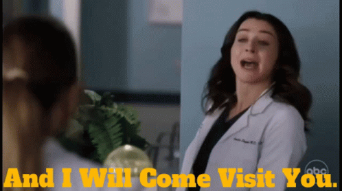 Greys Anatomy Amelia Shepherd GIF - Greys Anatomy Amelia Shepherd And I Will Come Visit You GIFs