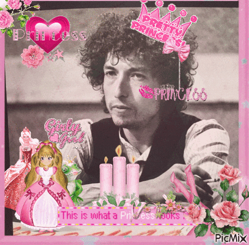 a picture of a man wearing a pink princess crown