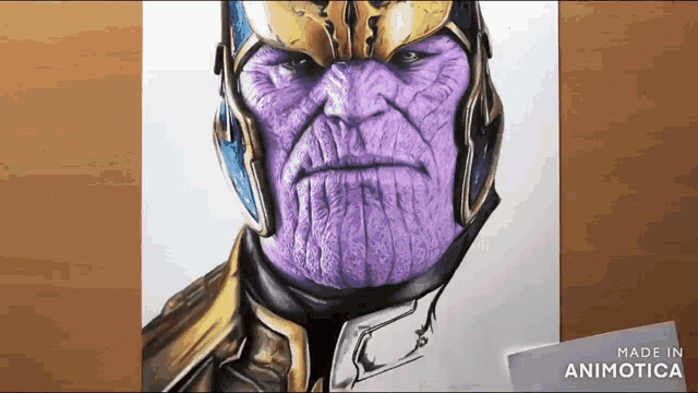 a drawing of thanos from avengers : age of ultron