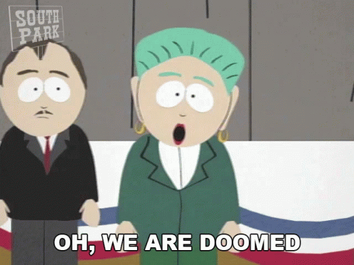 Oh We Are Doomed Mayor GIF - Oh We Are Doomed Mayor South Park GIFs