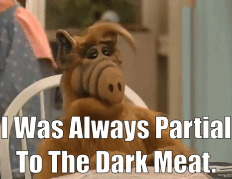Alf Dark Meat GIF - Alf Dark Meat I Was Always Partial To The Dark Meat GIFs