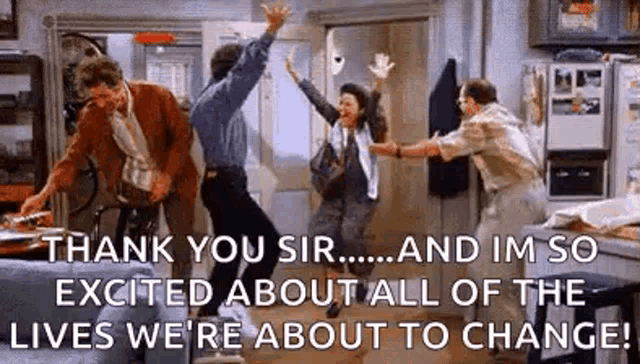 Excited Seinfeld GIF