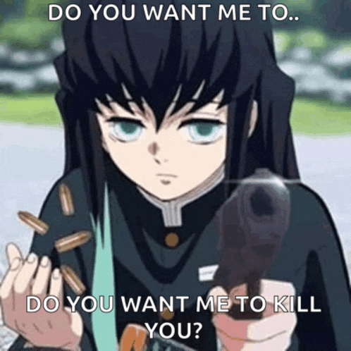 a person is holding a gun and bullets in their hands and says `` do you want me to kill you '' .