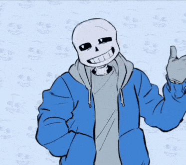 a drawing of a skeleton pointing at something with the words that 's that 's my problem behind him