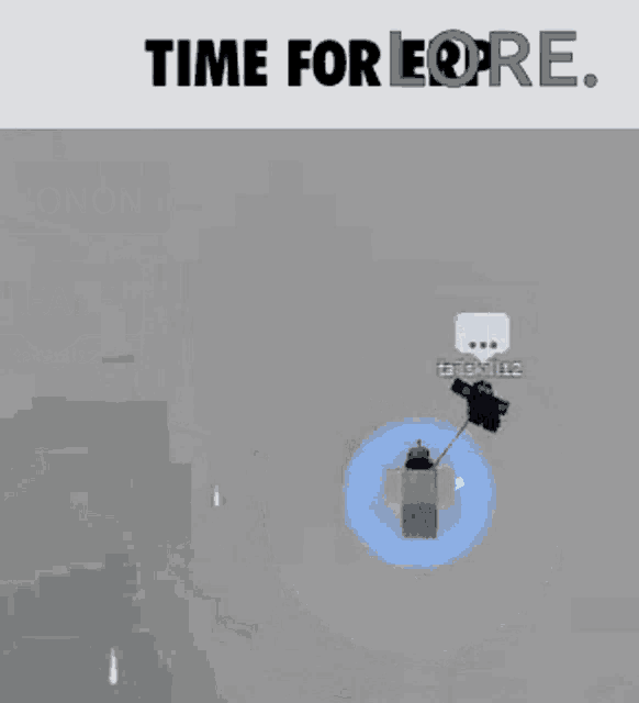 a screenshot of a video game with the words time for eore