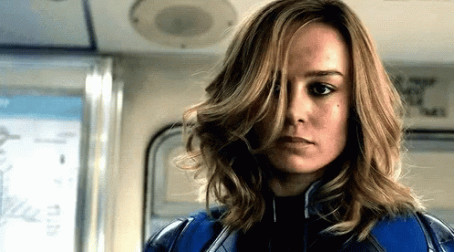 Captain Marvel Looks At You GIF - Captain Marvel Looks At You Brie Larson GIFs