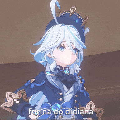 a picture of a girl with the words furina do didiana written below her