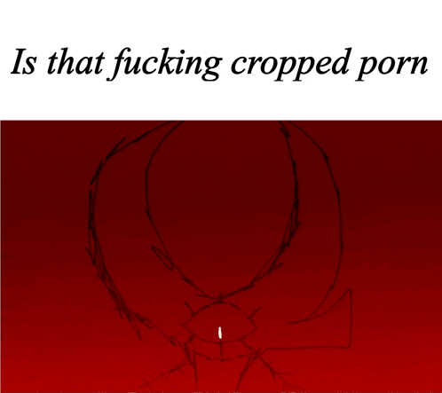 a drawing of a spider with the words is that fucking cropped porn below it