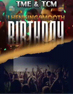 a poster for tme & tcm 's birthday show