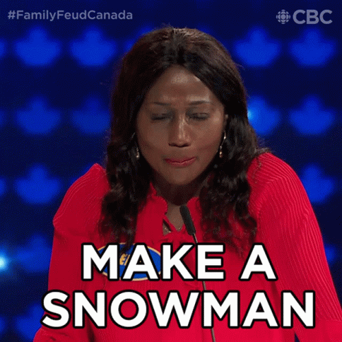 Make A Snowman Keisha GIF - Make A Snowman Keisha Family Feud Canada GIFs