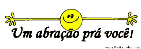 a picture of a smiley face with the words um abracao pra voce