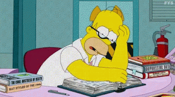 Books Read GIF - Books Read The Simpsons GIFs