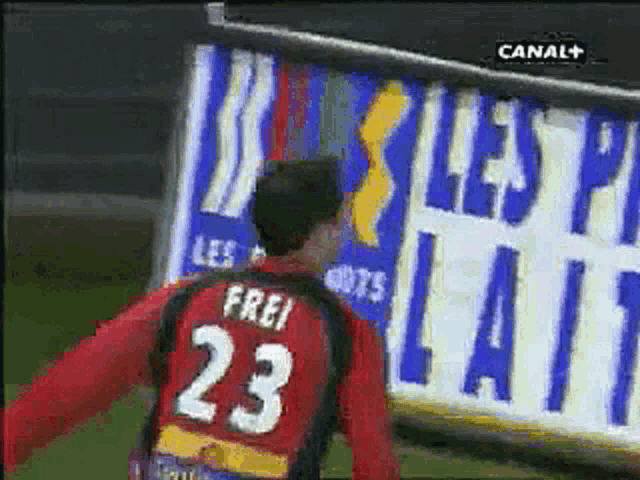 a soccer player with the number 23 on his jersey
