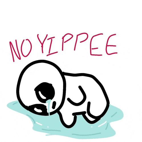 a drawing of an elephant with the words " no yippee " written on it