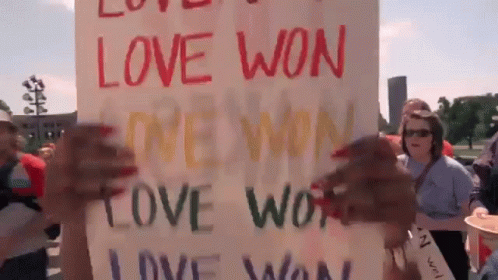 Love Won Sign GIF - Love Won Sign Protest GIFs