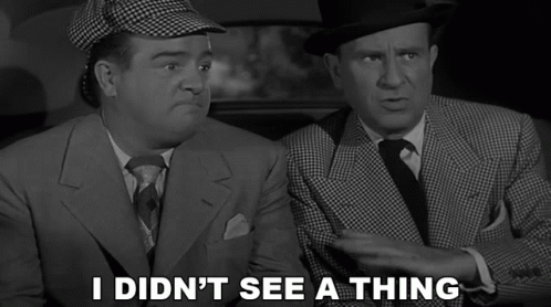 I Didnt See A Thing Lou Francis GIF - I Didnt See A Thing Lou Francis Abbott And Costello Meet The Invisible Man GIFs