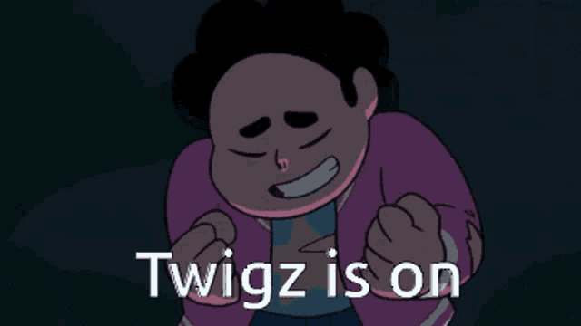 twigz is on written in white on a dark blue background