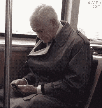 Old Man GIF - Old Man Smart Phone GIFs