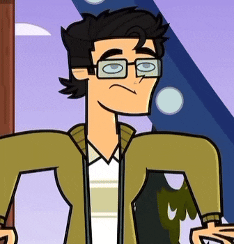 a cartoon character wearing glasses and a jacket is holding a book .