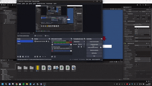 a screenshot of a computer screen showing a few different windows open