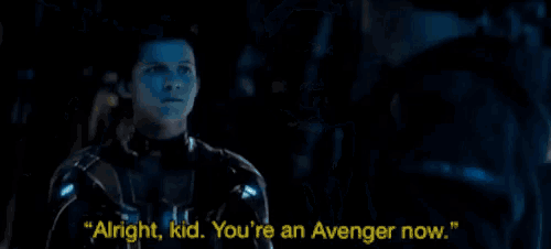 Iron Man Spiderman GIF
