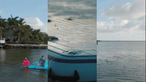 Floating Dock Inflatable Floating Dock GIF - Floating Dock Inflatable Floating Dock Floating Docks For Lakes GIFs