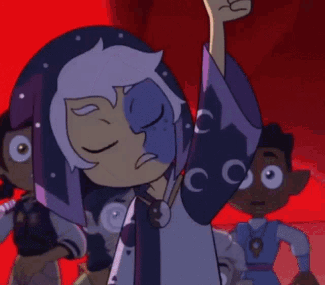 a cartoon character is giving a thumbs up and smiling