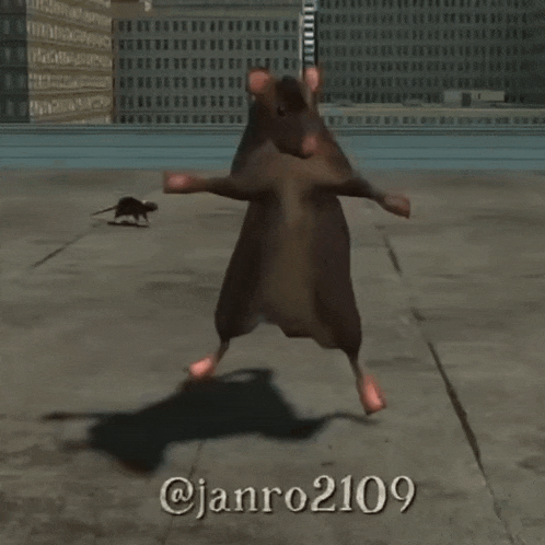 a computer generated image of a rat with the name janro2109