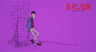 a cartoon of a man standing in front of a building with chinese writing on it .