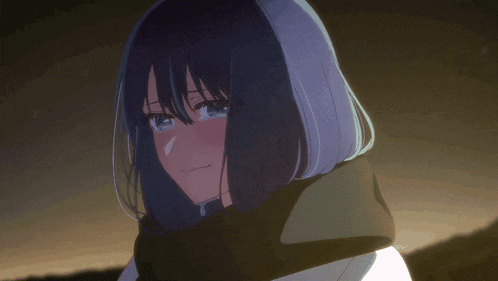 a girl with a tear coming out of her eyes