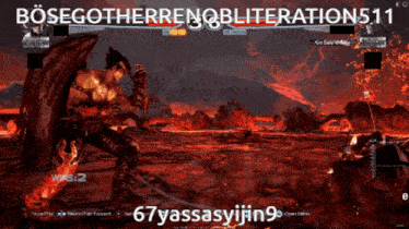 a screenshot of a video game with the words bosegotherrenqbliterations11 on the top