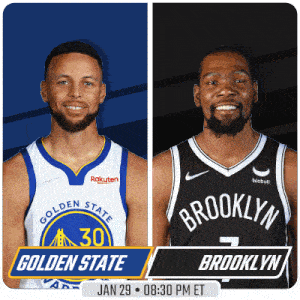 Golden State Warriors Vs. Brooklyn Nets Pre Game GIF - Nba Basketball Nba 2021 GIFs