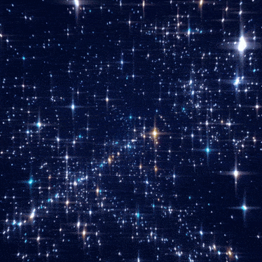 a dark blue background with a lot of sparkles