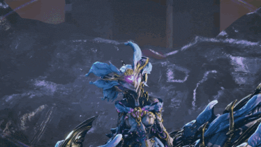 a painting of a waterfall with bubbles coming out of the water