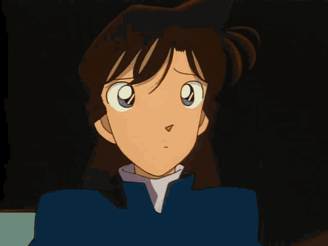 a close up of a cartoon girl with a surprised look on her face