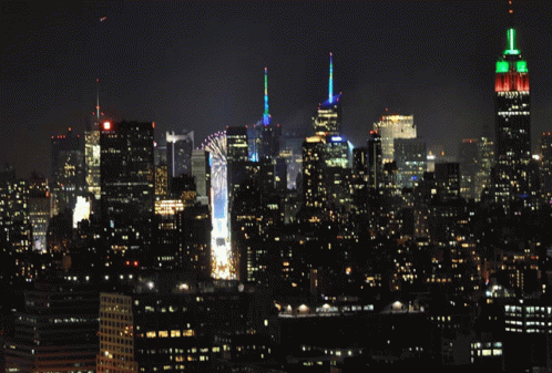 Nyc New Year Eve Fireworks Cityview GIF - Nyc New Year Eve Fireworks Cityview GIFs