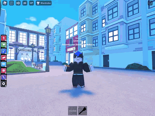 a screenshot of a roblox game shows a character named gang