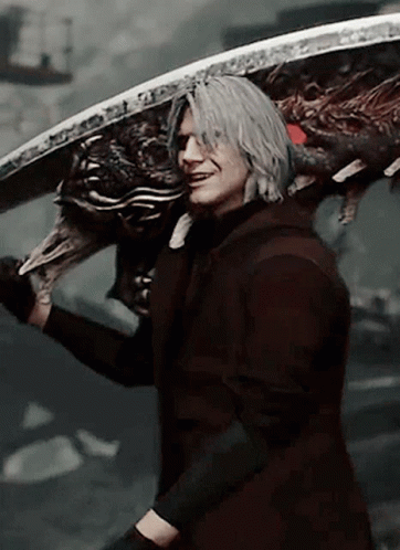 Devil May Cry Sword GIF - Devil May Cry Sword Smirk GIFs