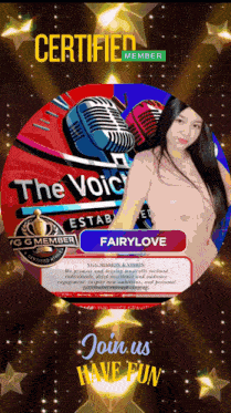 fairylove is a certified member for the voice establishment