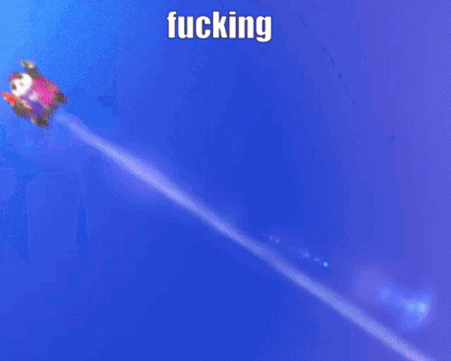 a cartoon of a panda holding a surfboard with the word fucking written on it