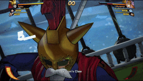 a video game screen shows a dragon 's claw