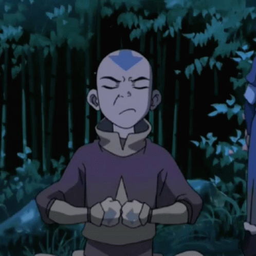 Shh Frustrated GIF - Shh Frustrated Aang GIFs