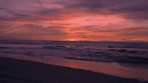 Sunset Tropical Island GIF